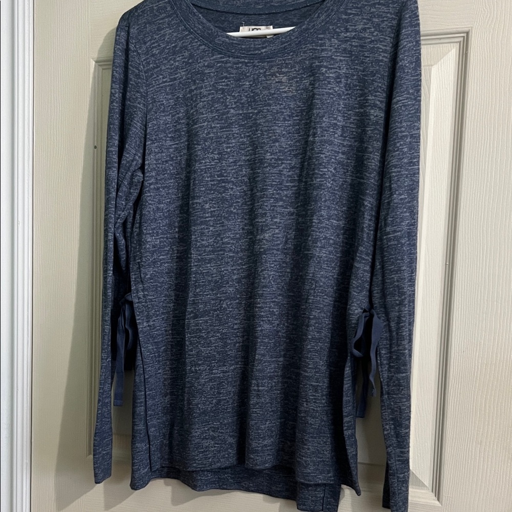 UGG Blue Marled Knit Top